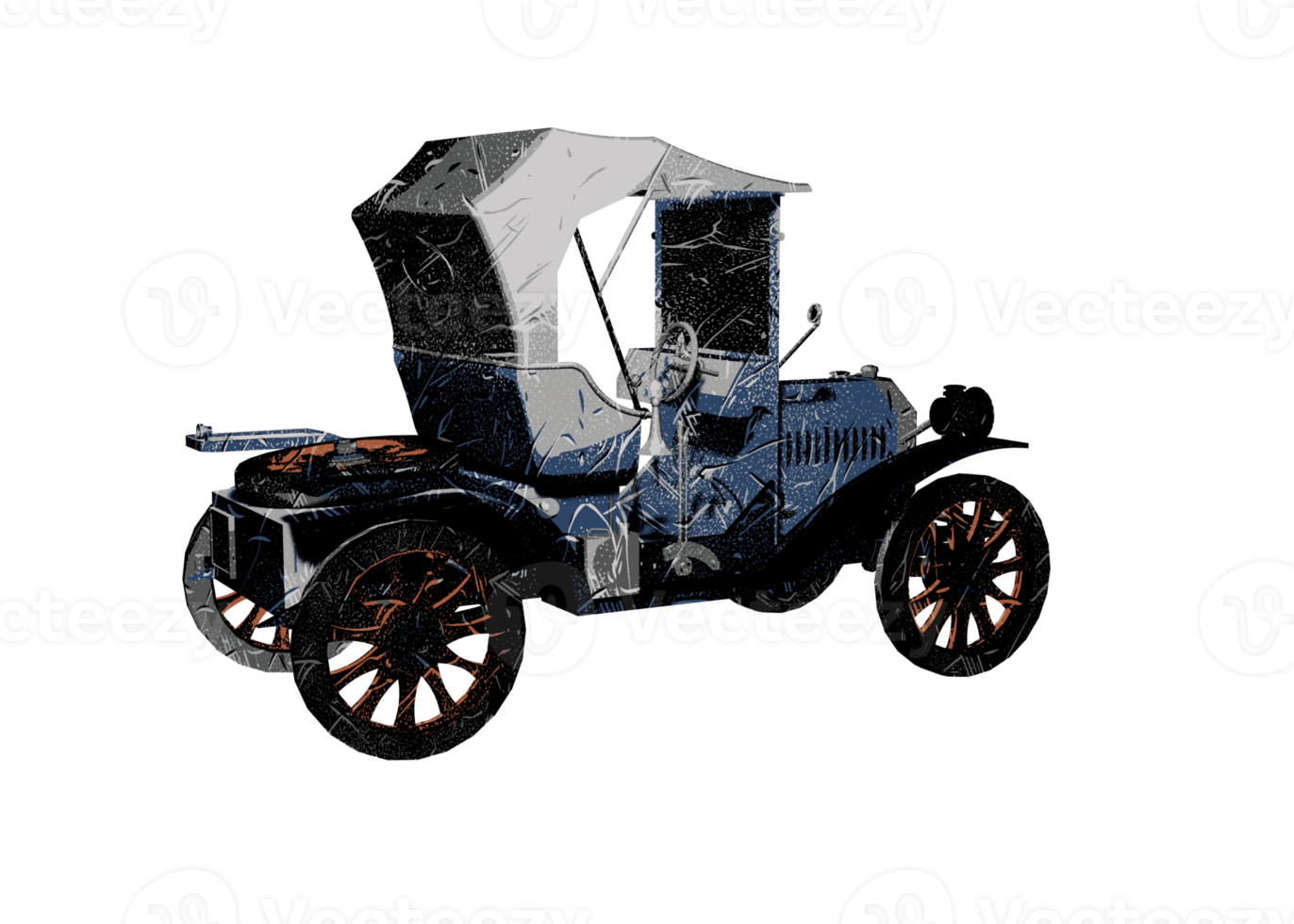 coche clásico estilo grunge png