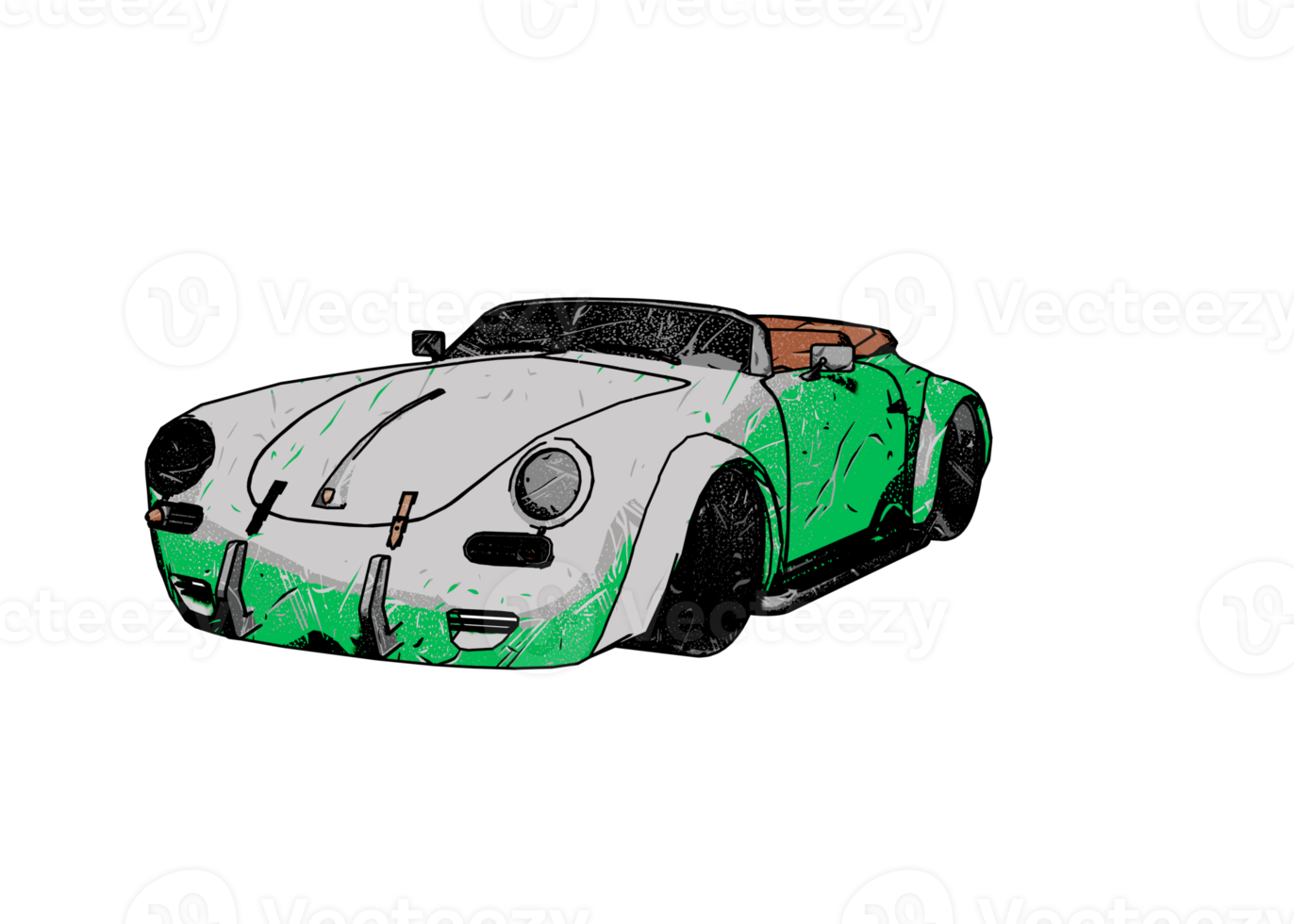 coche clásico estilo grunge png