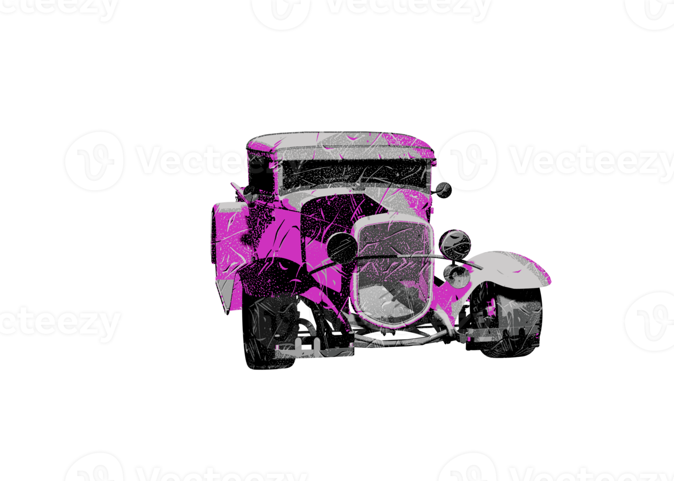 coche clásico estilo grunge png