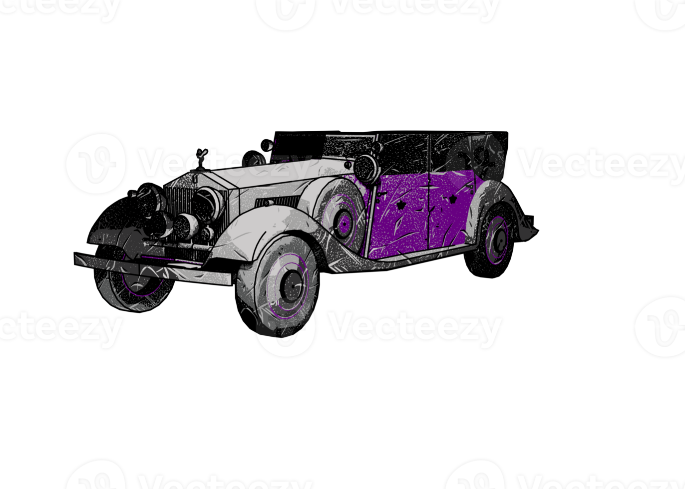 voiture classique de style ancien png