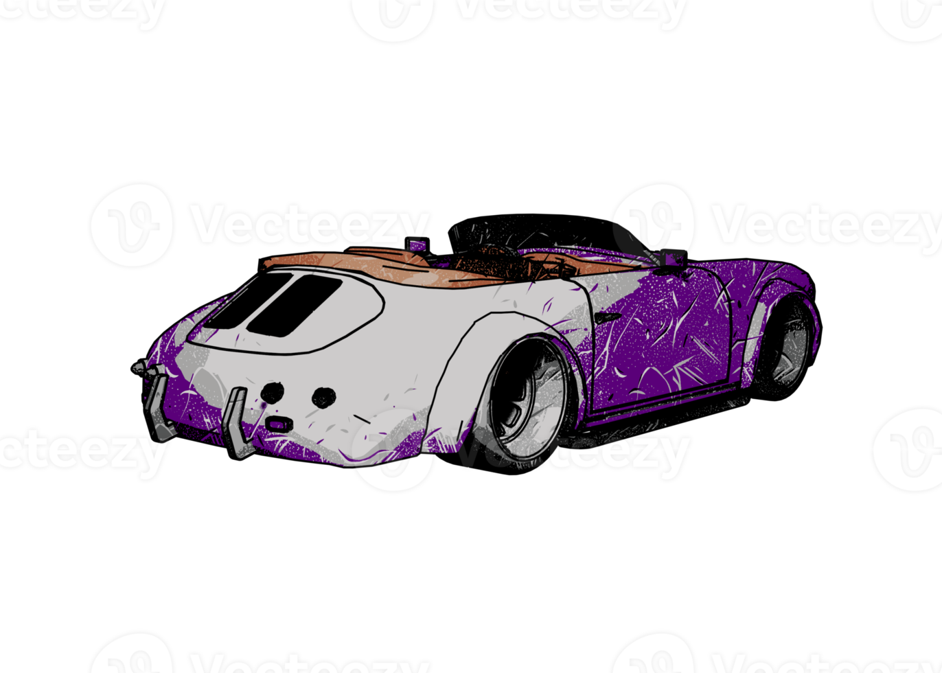 voiture classique de style grunge png