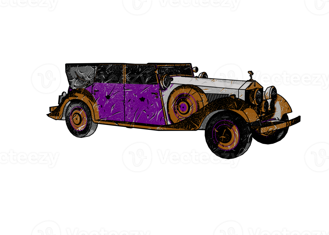 Classic style vintage car png