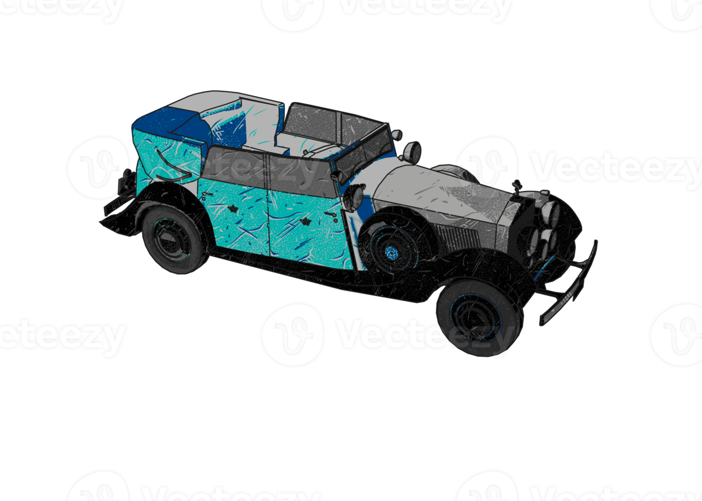 Classic style vintage car png