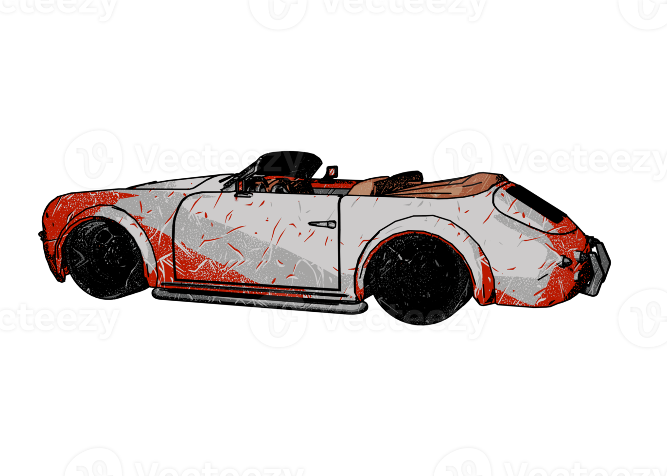 coche clásico estilo grunge png