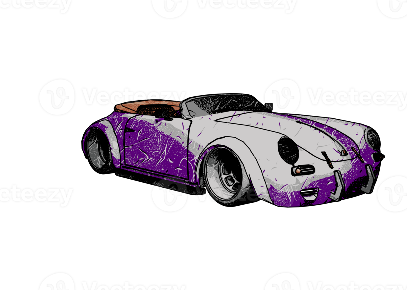 voiture classique de style grunge png