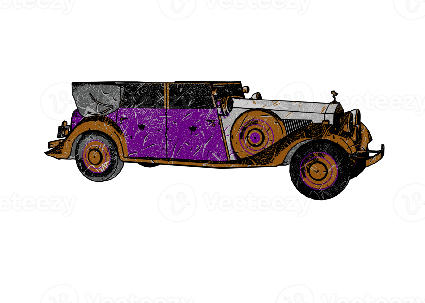 Classic style vintage car png