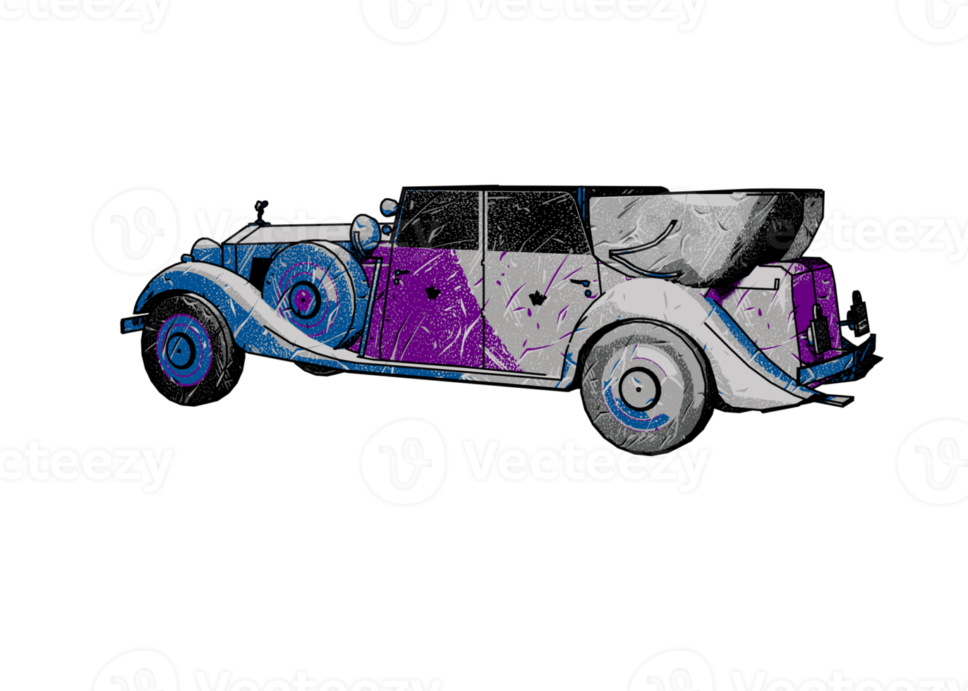 voiture classique de style ancien png