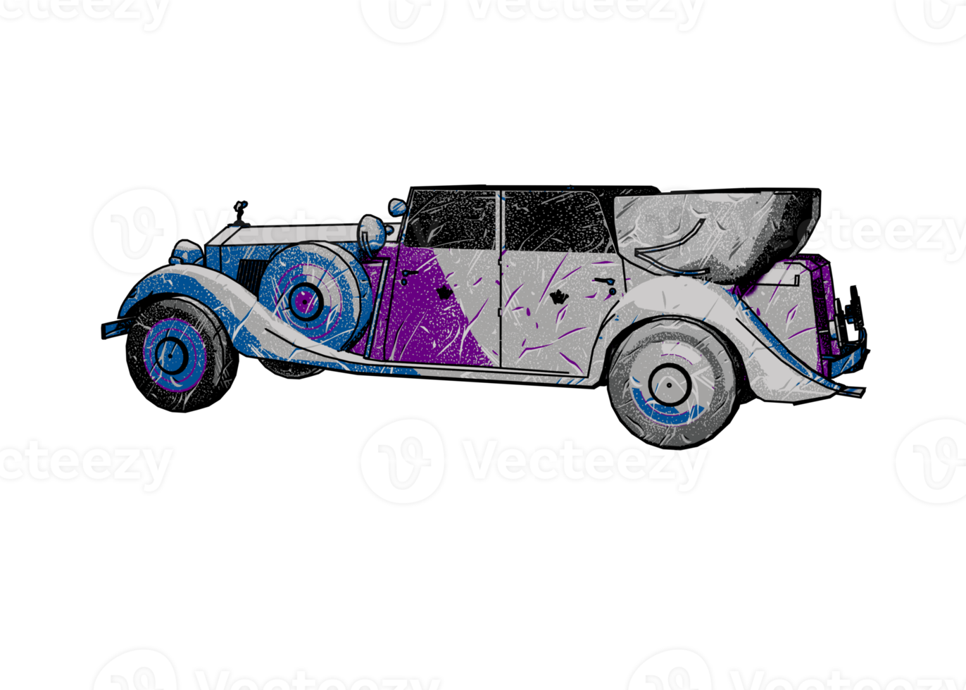 Old style classic car png