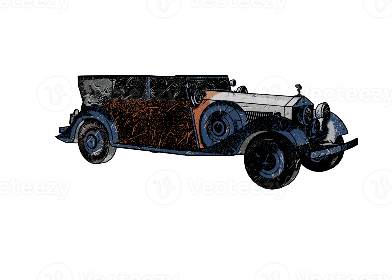 Classic style vintage car png