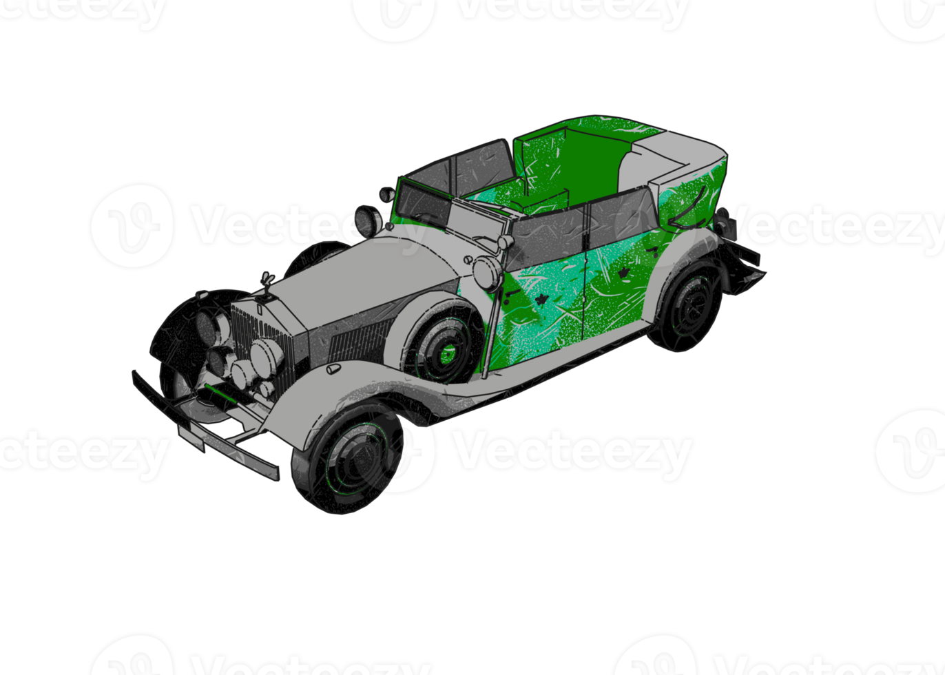 voiture classique de style ancien png