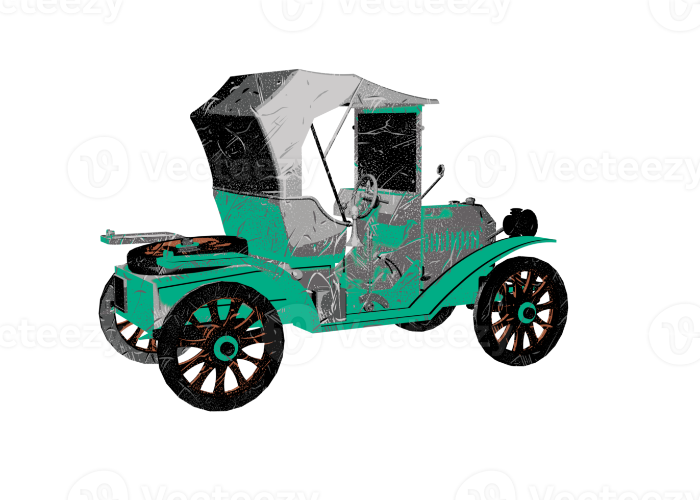 coche clásico estilo grunge png