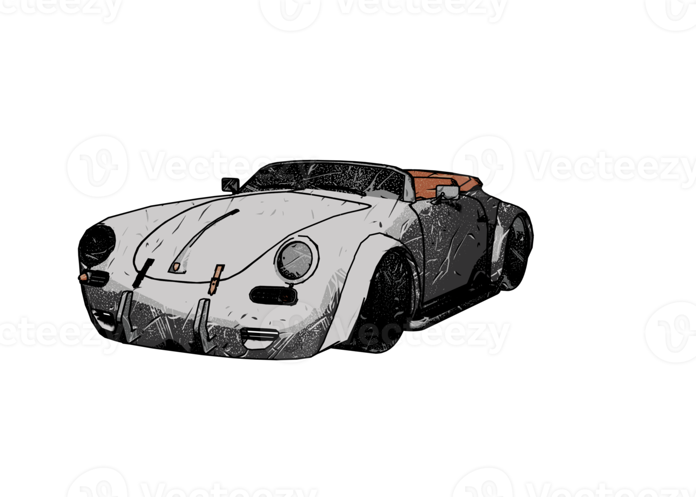 coche clásico estilo grunge png