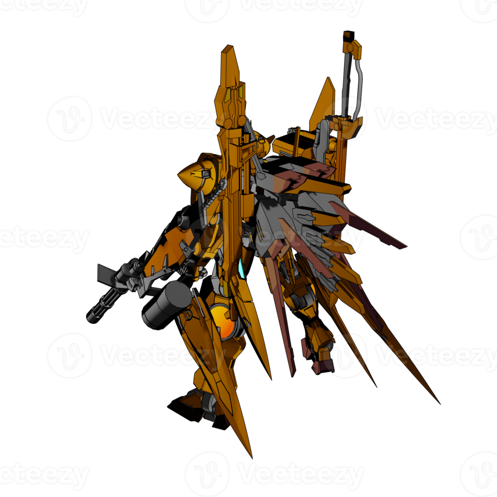 mecha con difensiva combattere stile png