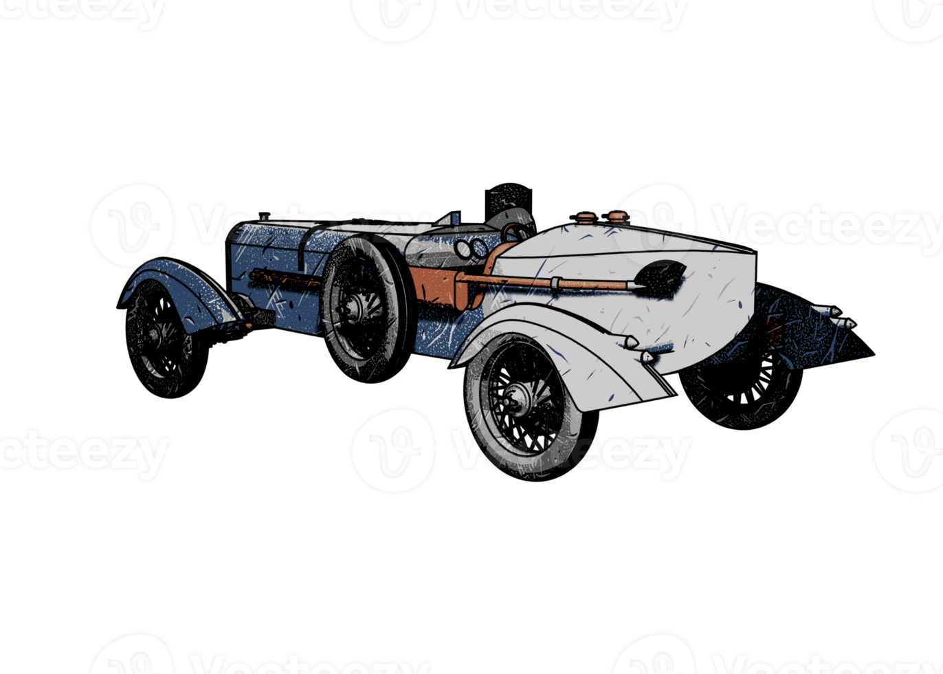 voiture classique de style grunge png