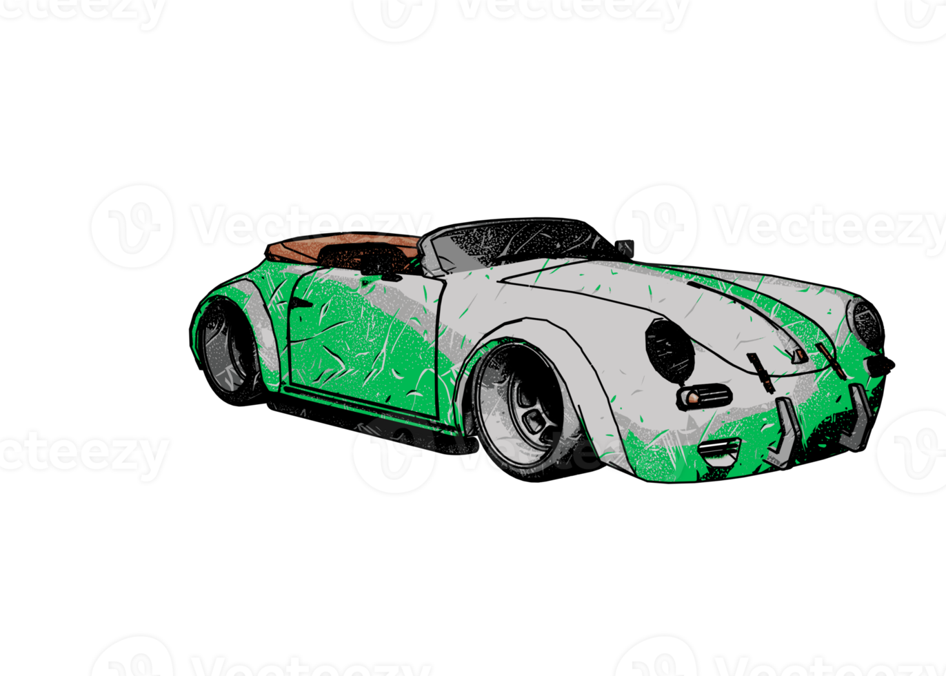 voiture classique de style grunge png