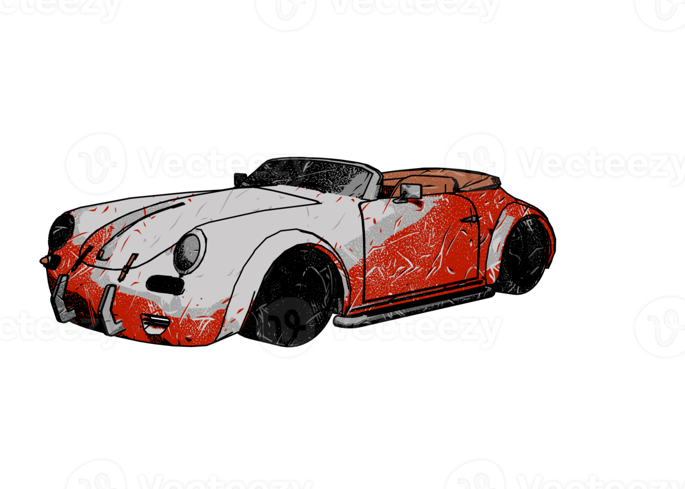 voiture classique de style grunge png