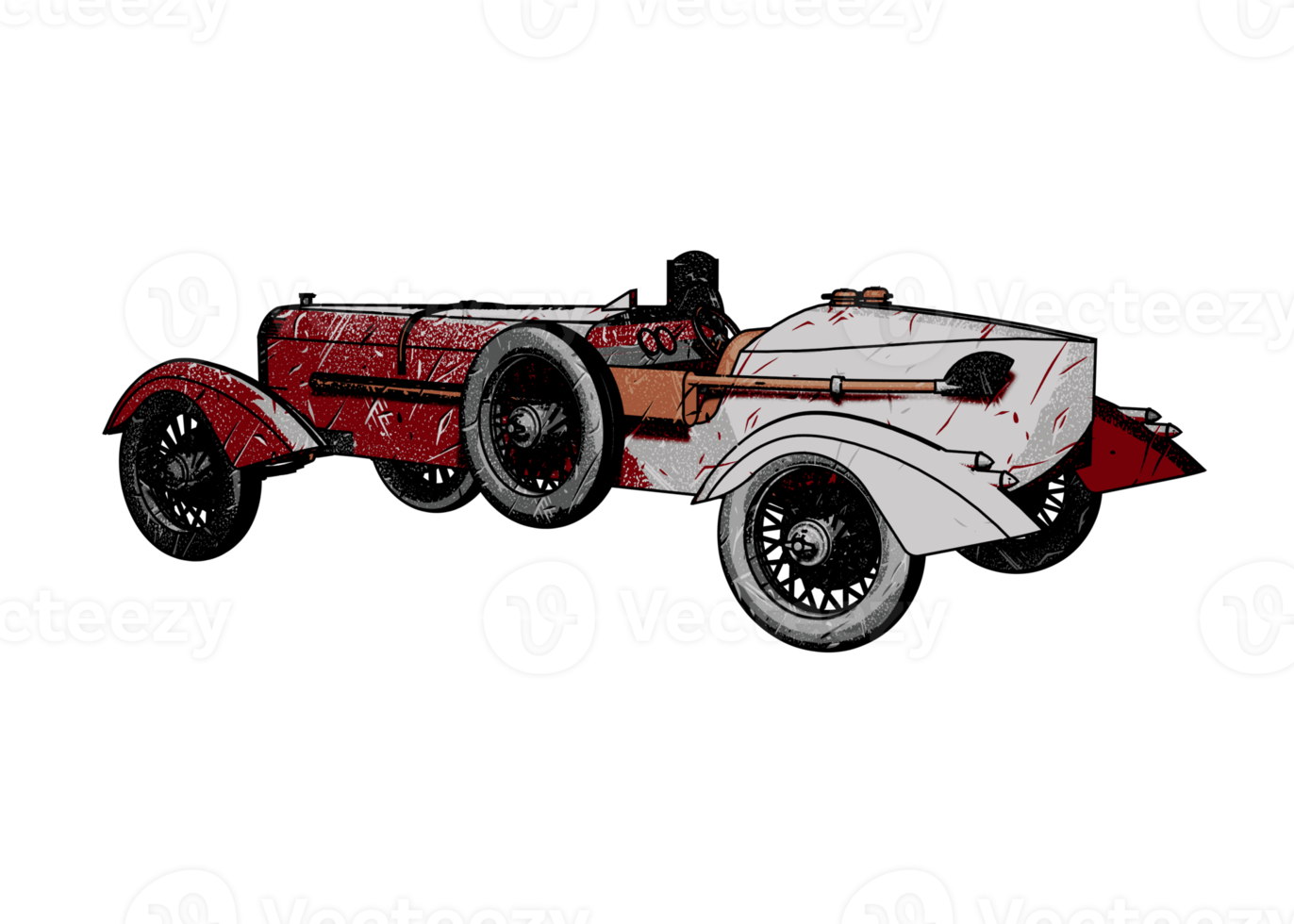 voiture classique de style grunge png