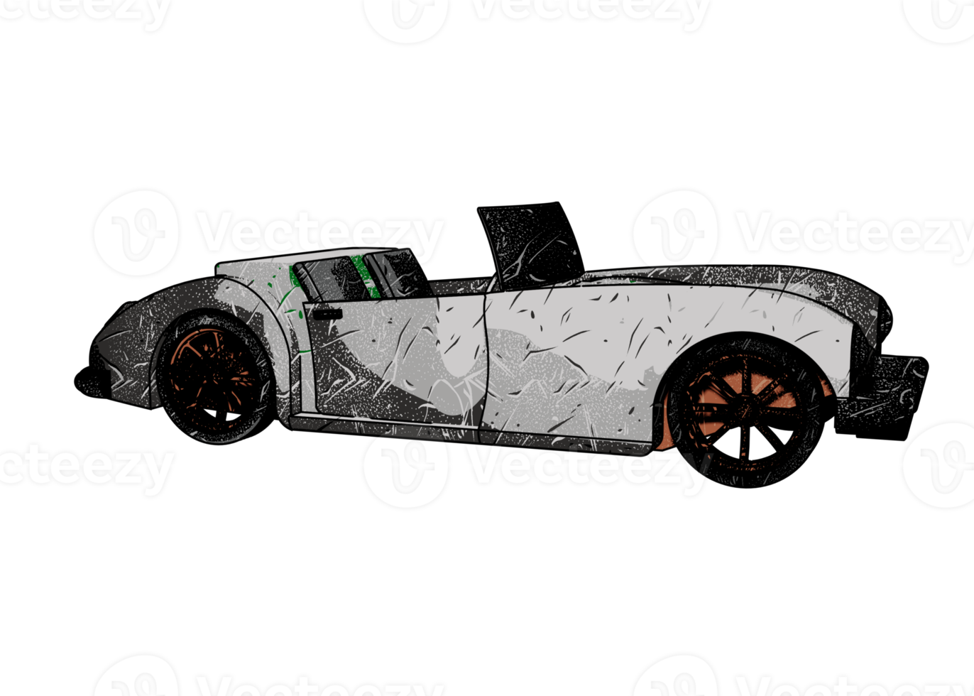 voiture classique de style grunge png