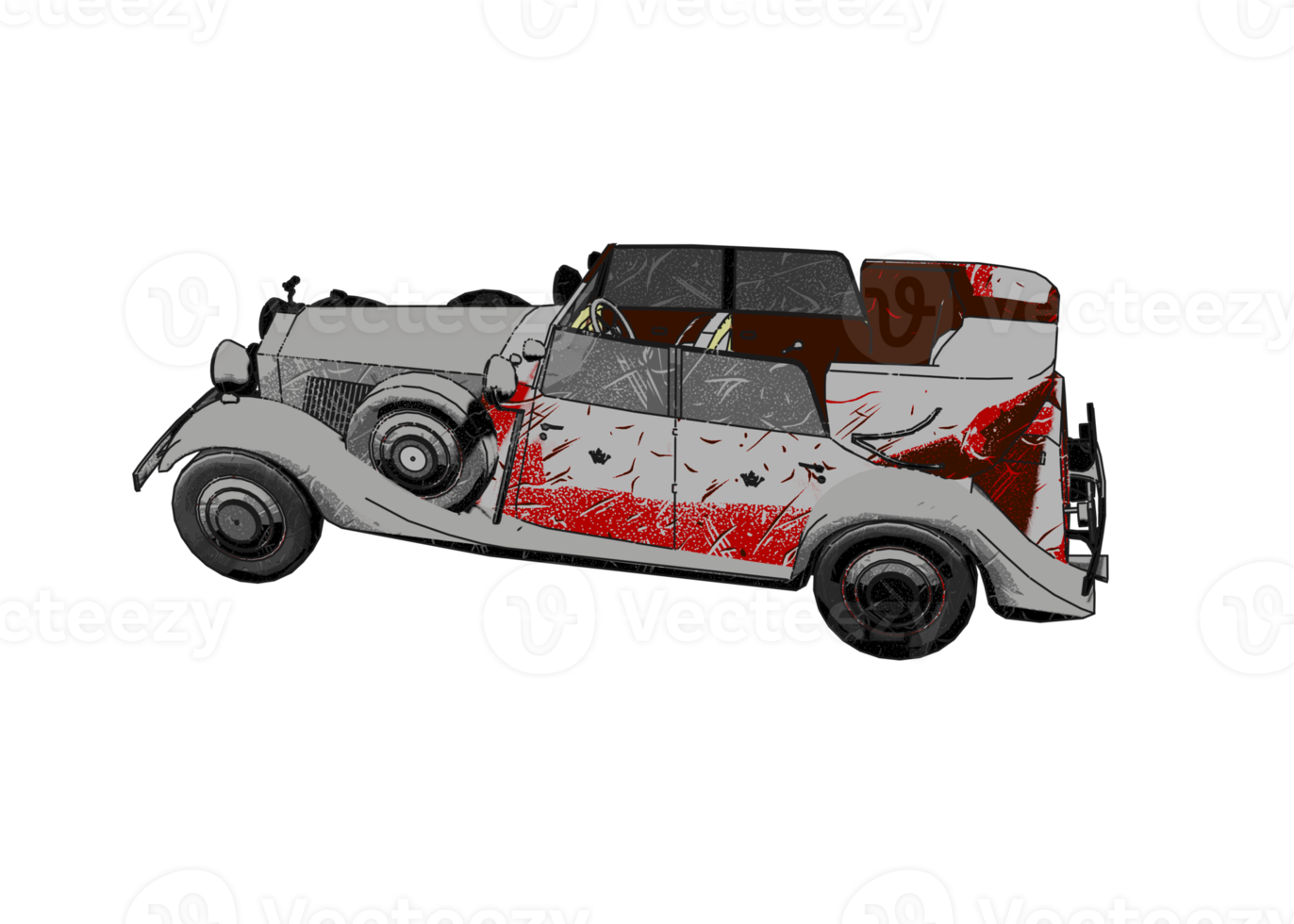 coche clásico estilo grunge png