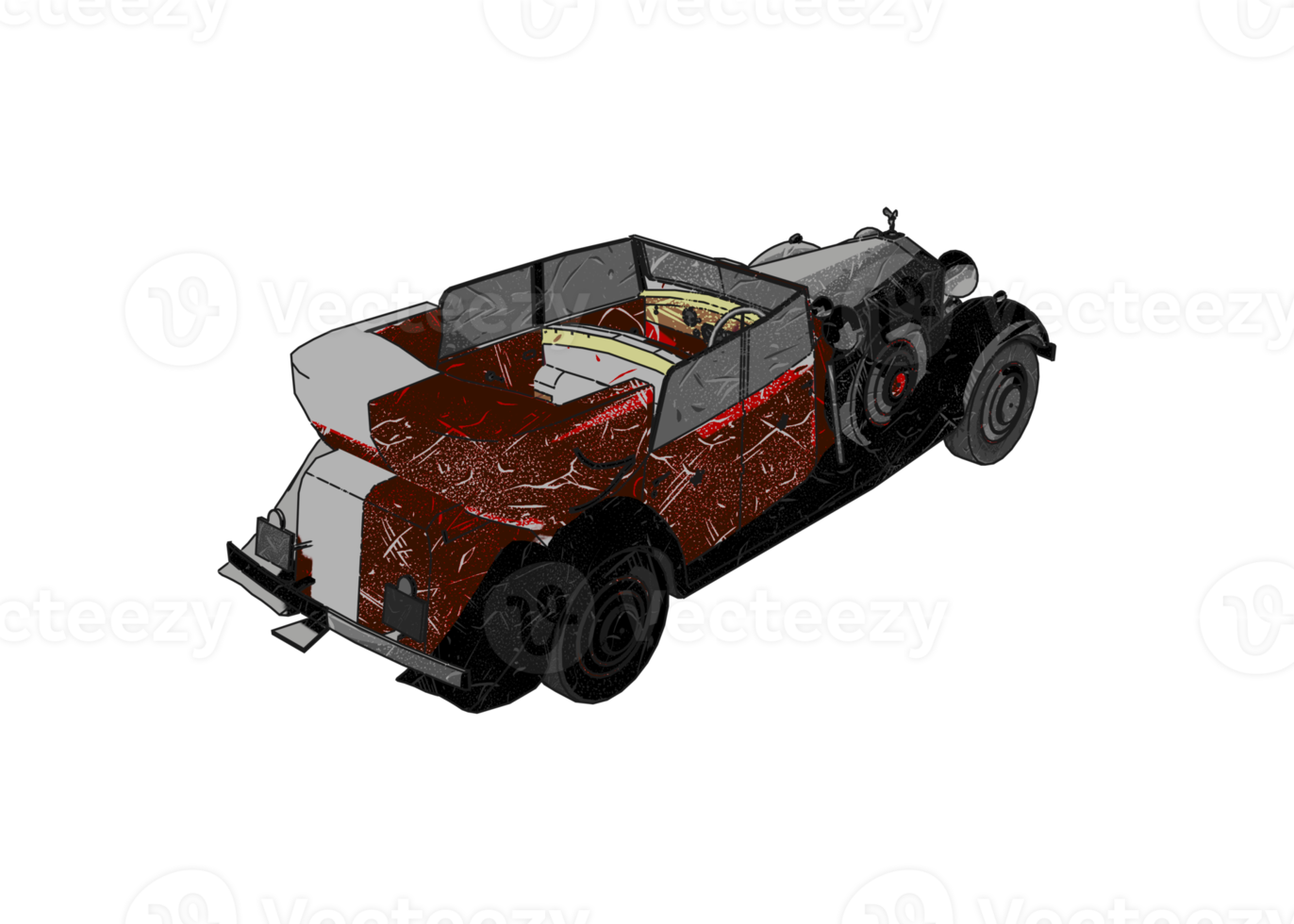 carro clássico estilo grunge png