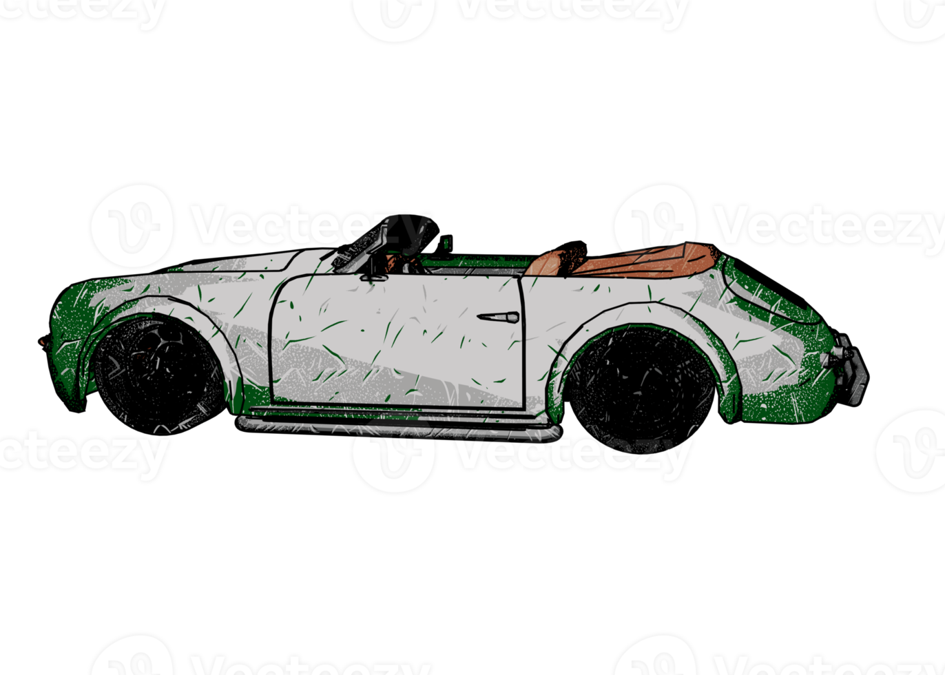 voiture classique de style grunge png