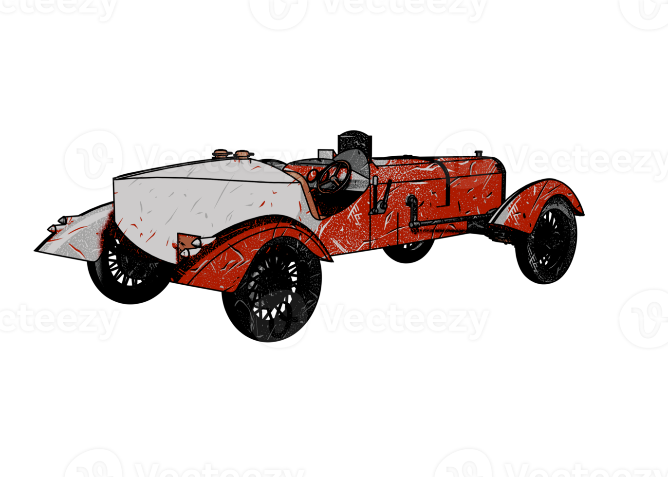 voiture classique de style grunge png