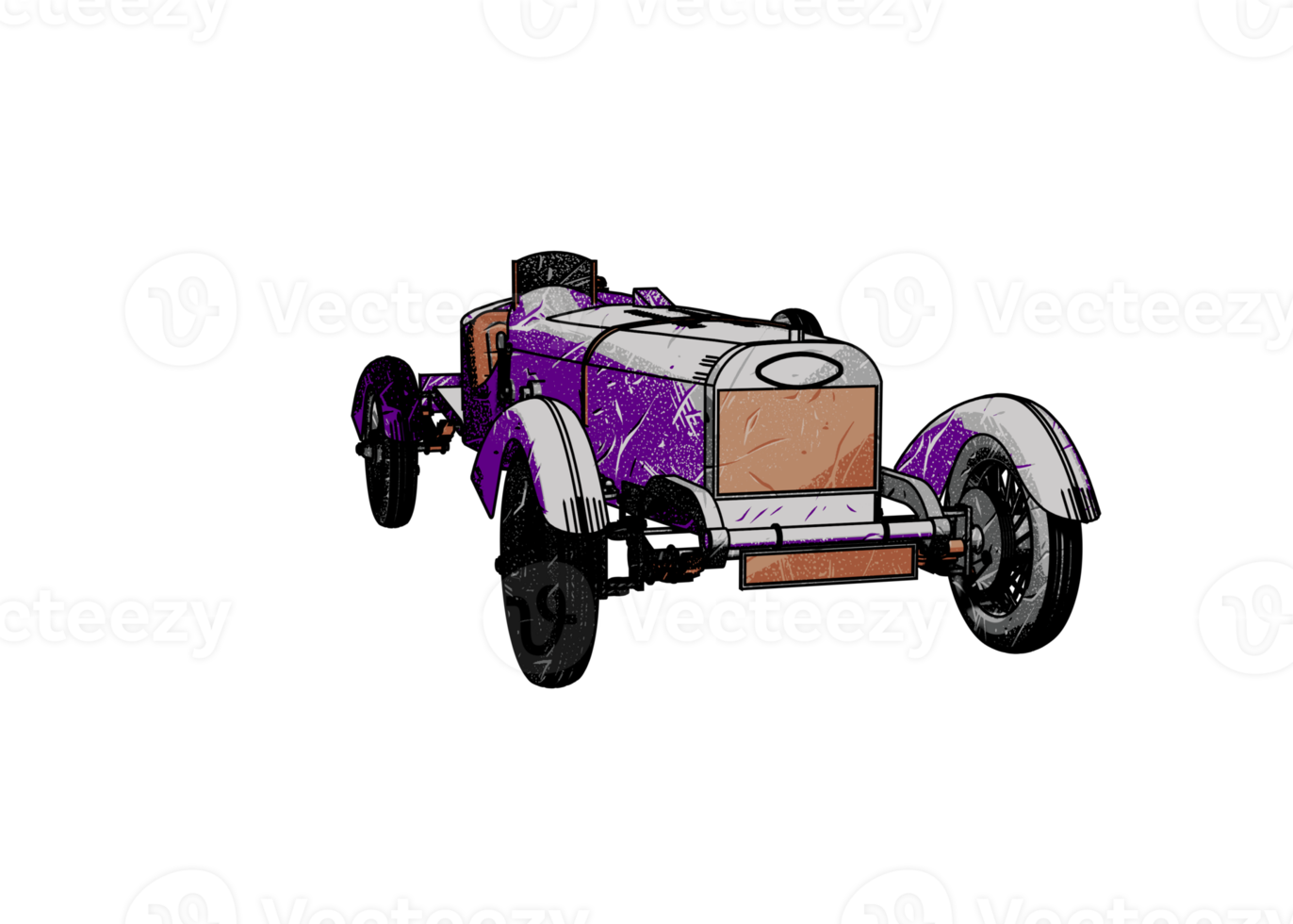 voiture classique de style grunge png