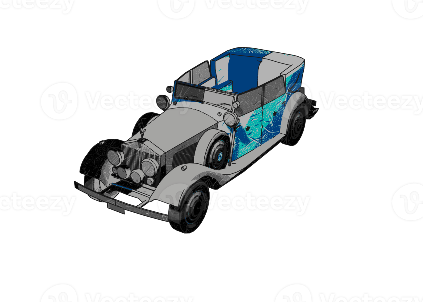 Classic style vintage car png