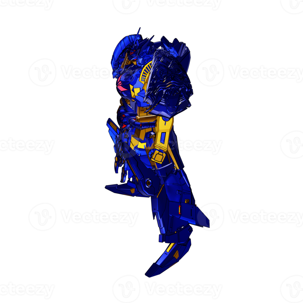 Mecha with strategy combat style png