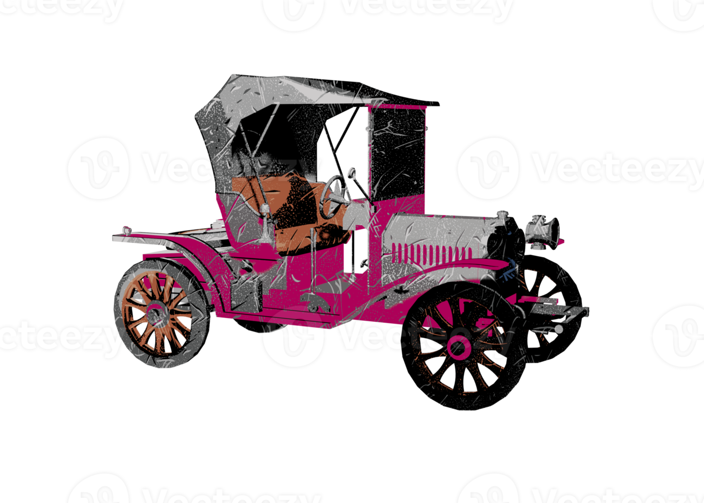 coche clásico estilo grunge png