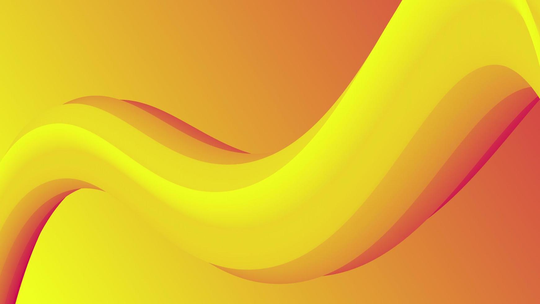 Nice curved yellow and red color abstract background. suitable for business, advertisement, banner, poster, etc. vector