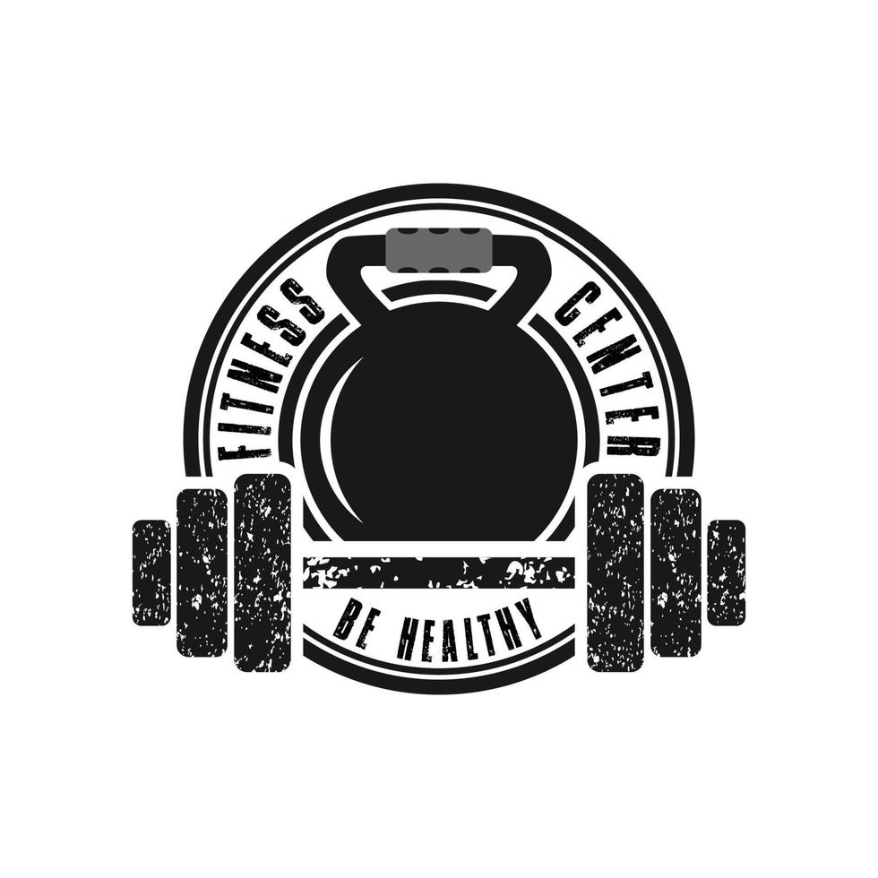 Fitness emblems, labels, badges, logos and designed elements. vector