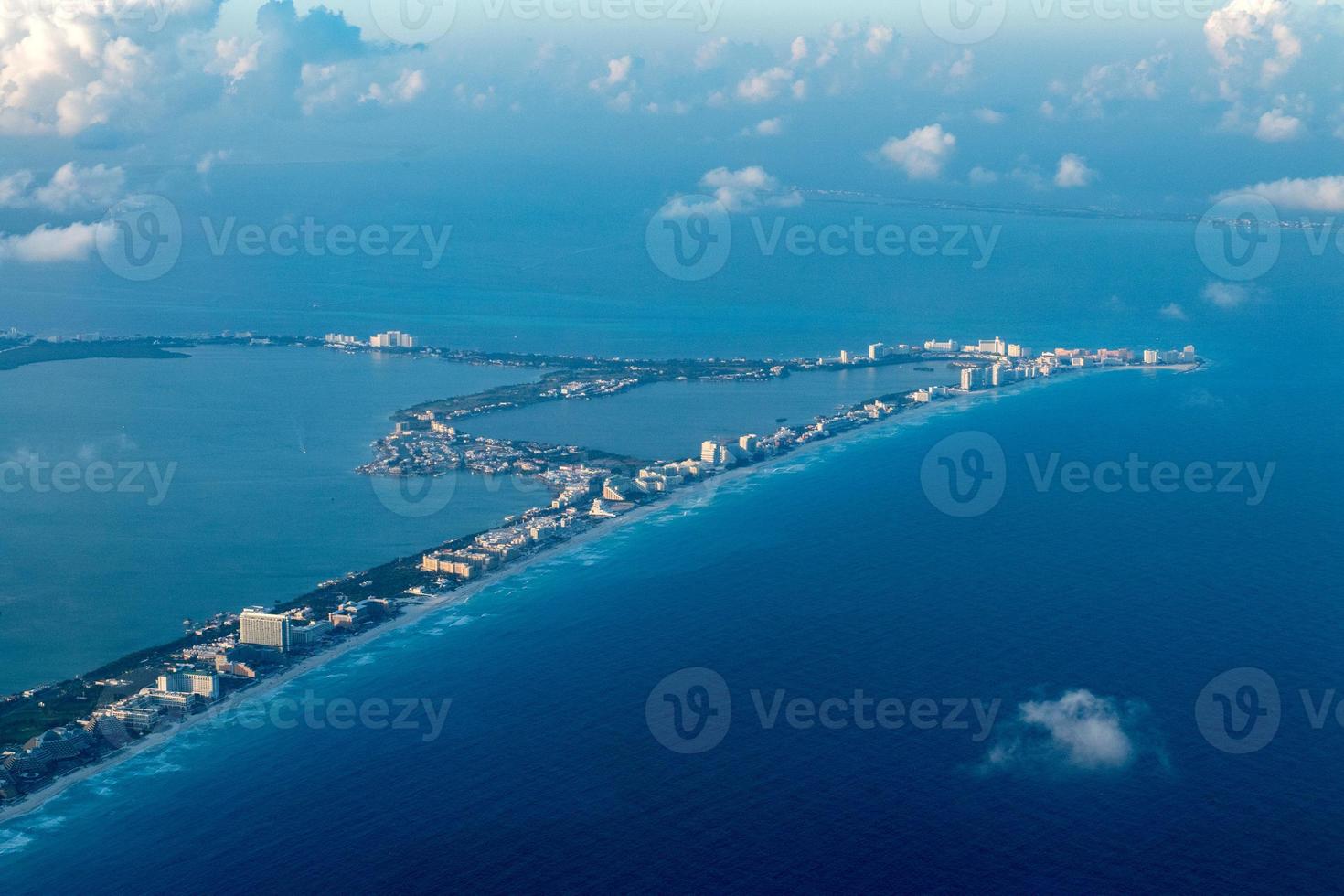 cancún vista aérea panorama paisaje foto