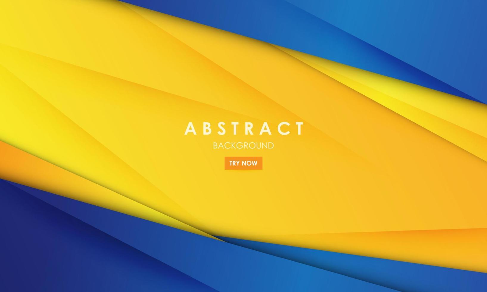 Abstract geometric background blue and yellow modern design vector