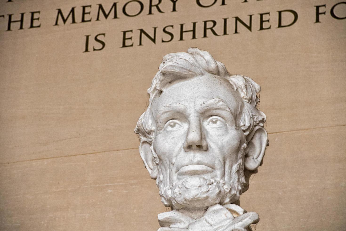 WASHINGTON, USA - JUNE 24 2016 - Lincoln statue at Memorial in Washington DC photo