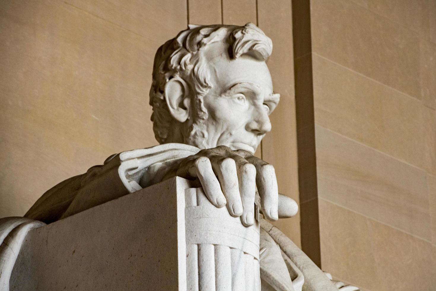 WASHINGTON, USA - JUNE 24 2016 - Lincoln statue at Memorial in Washington DC photo