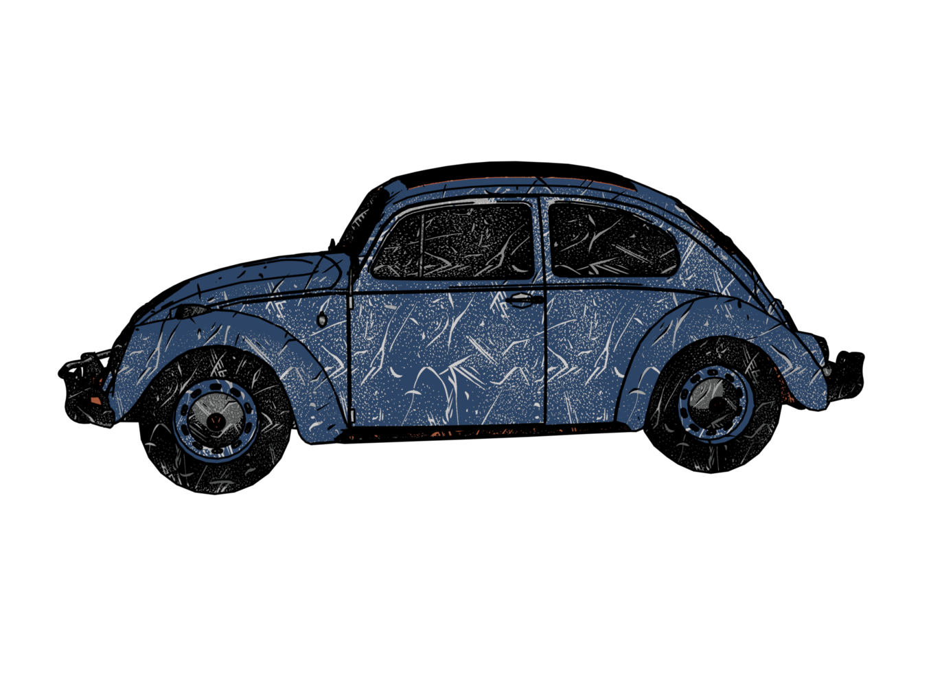 carro clássico estilo grunge png