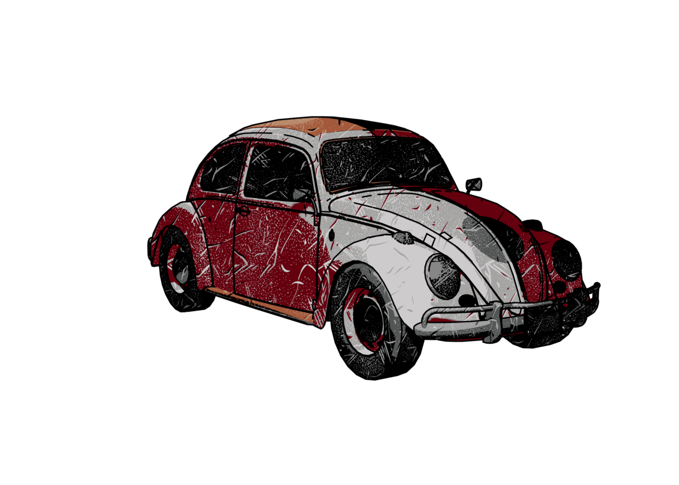 Oldtimer im Grunge-Stil png