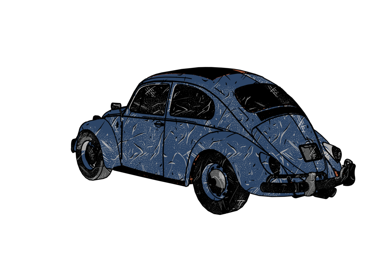 carro clássico estilo grunge png