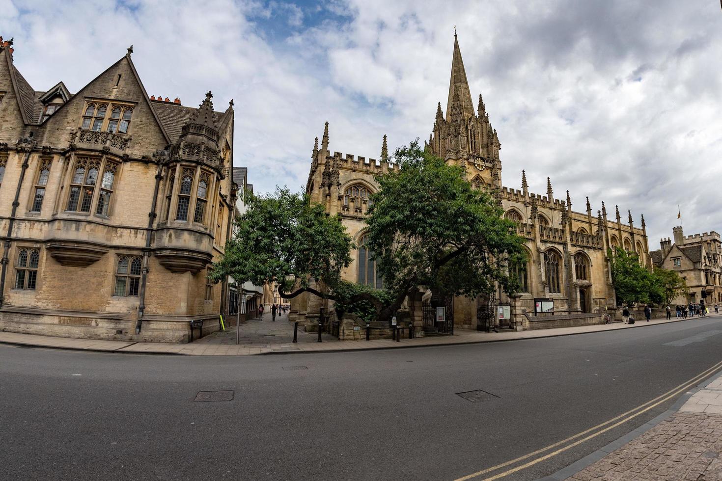 OXFORD, ENGLAND - JULY 15 2017 - Tourists in University town one of most visited in the world photo