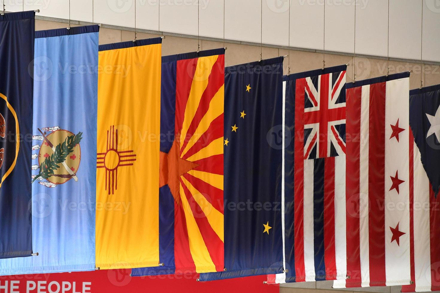 confederation many states united states of america flags photo