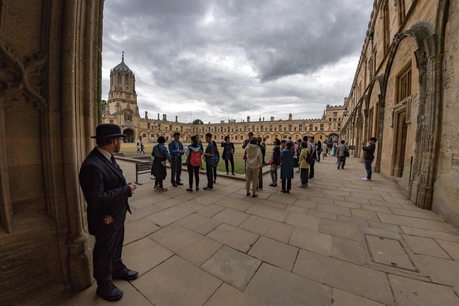OXFORD, ENGLAND - JULY 15 2017 - Tourists in University town one of most visited in the world photo