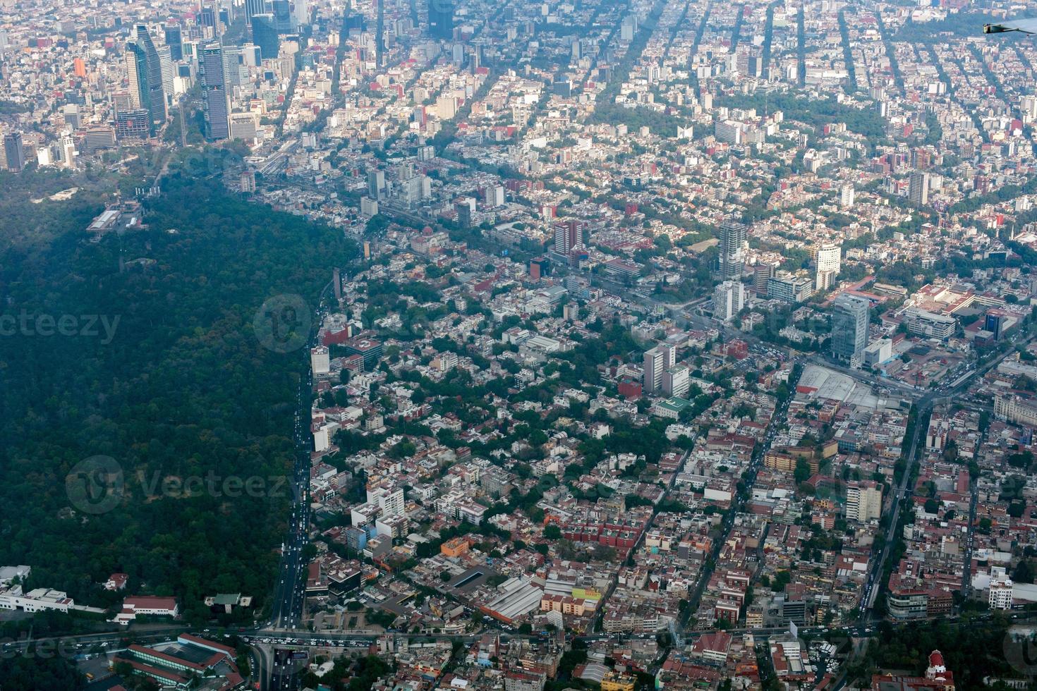 mexico city aerial view cityscape panorama photo