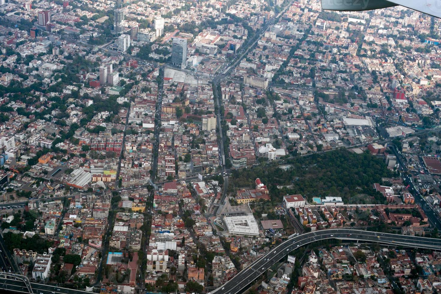 ciudad de méxico vista aérea paisaje urbano panorama foto