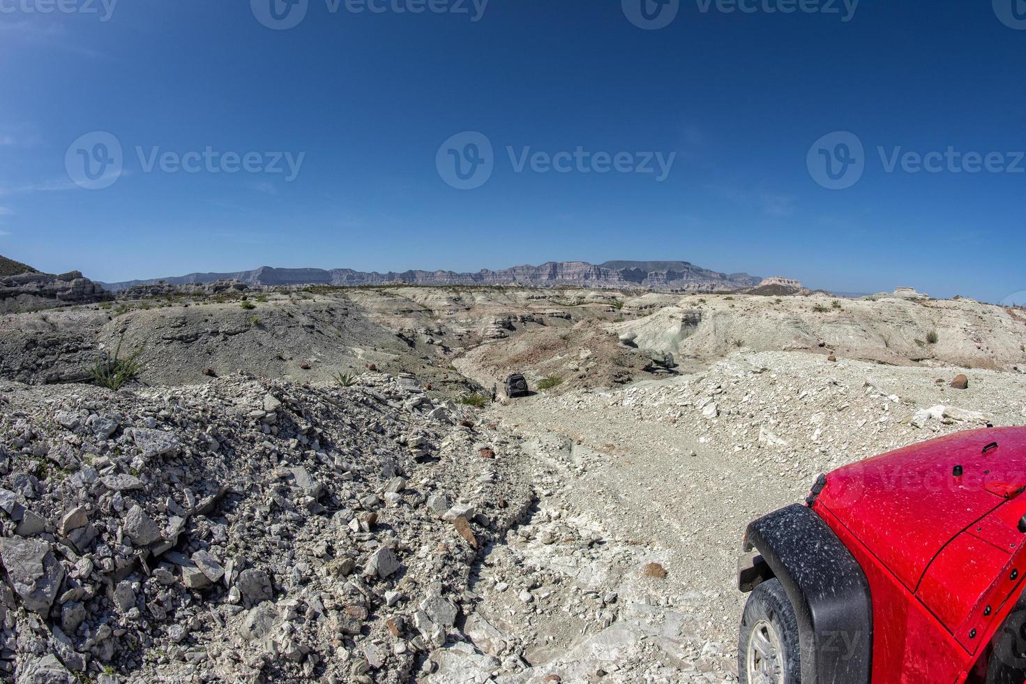 offroad driving in baja california desert photo