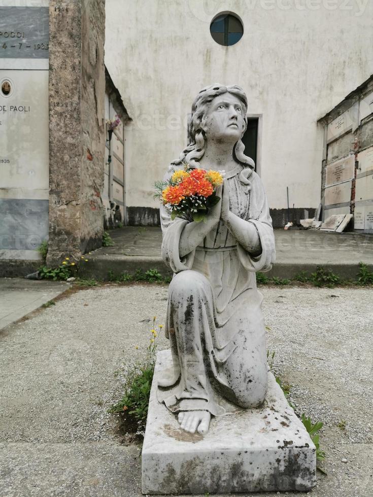 Monterosso Cinque Terre old cemetery tombs photo