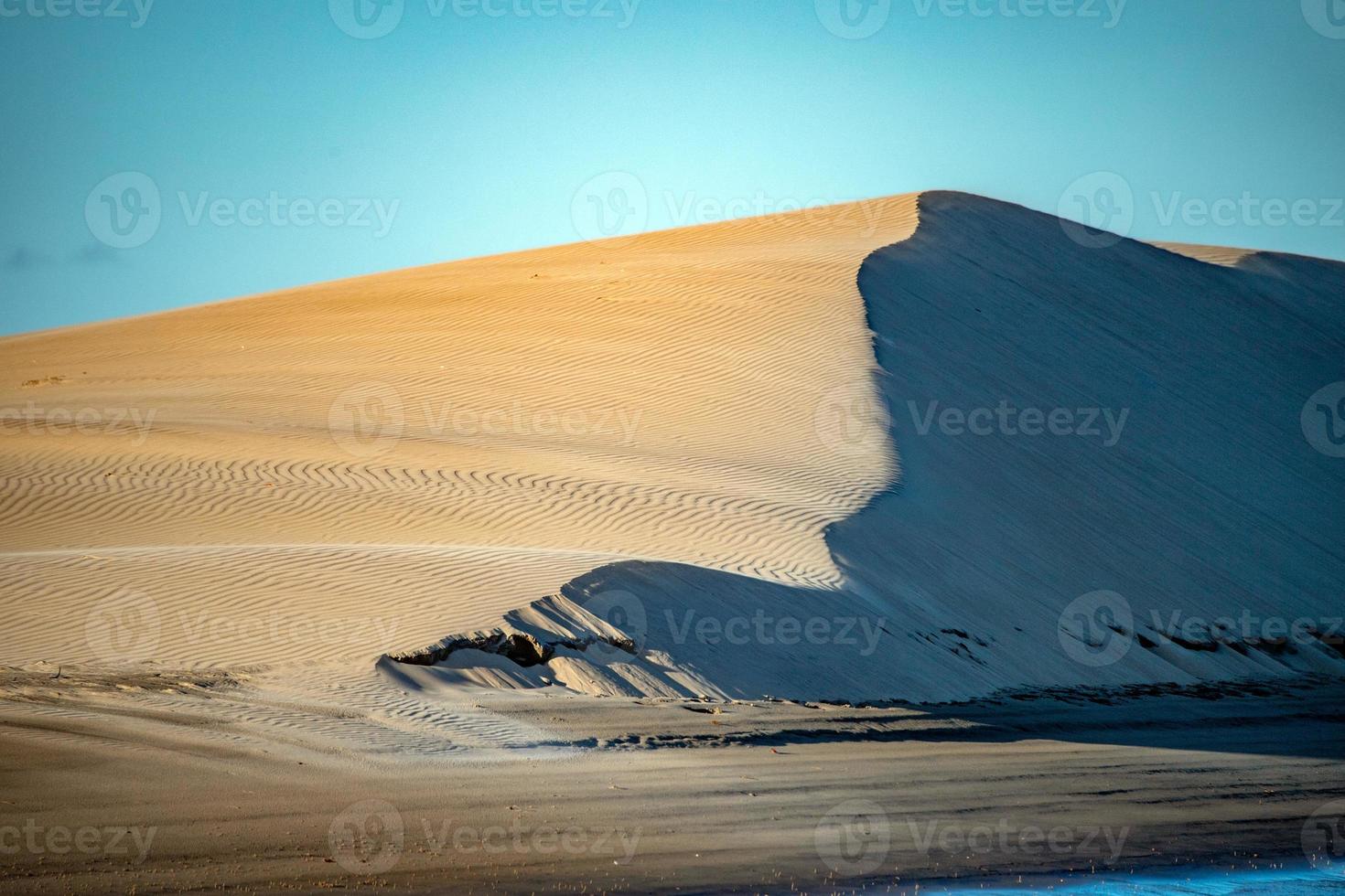 vista del paisaje de las dunas de arena de la playa foto