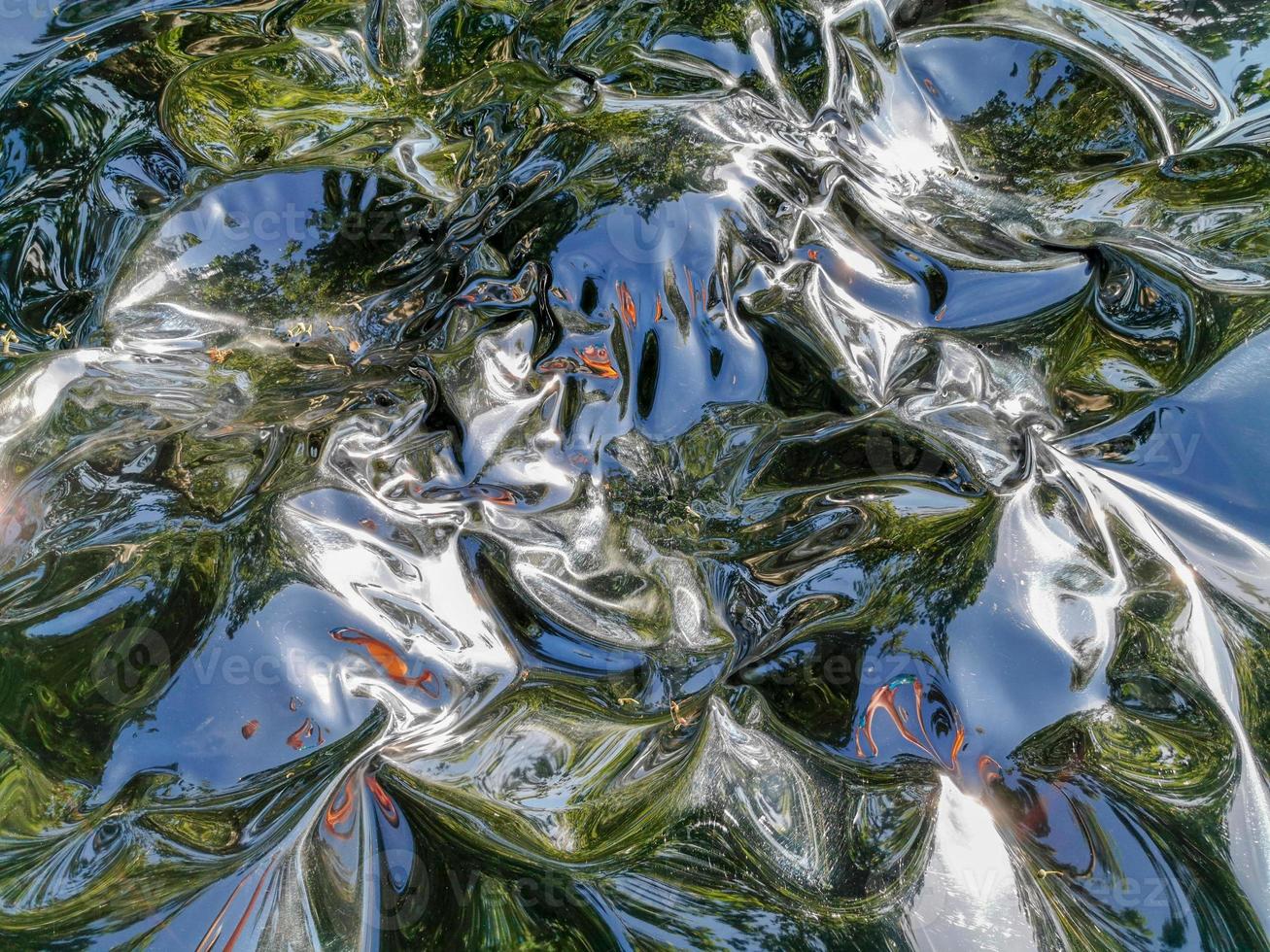Metallic liquid reflection background photo