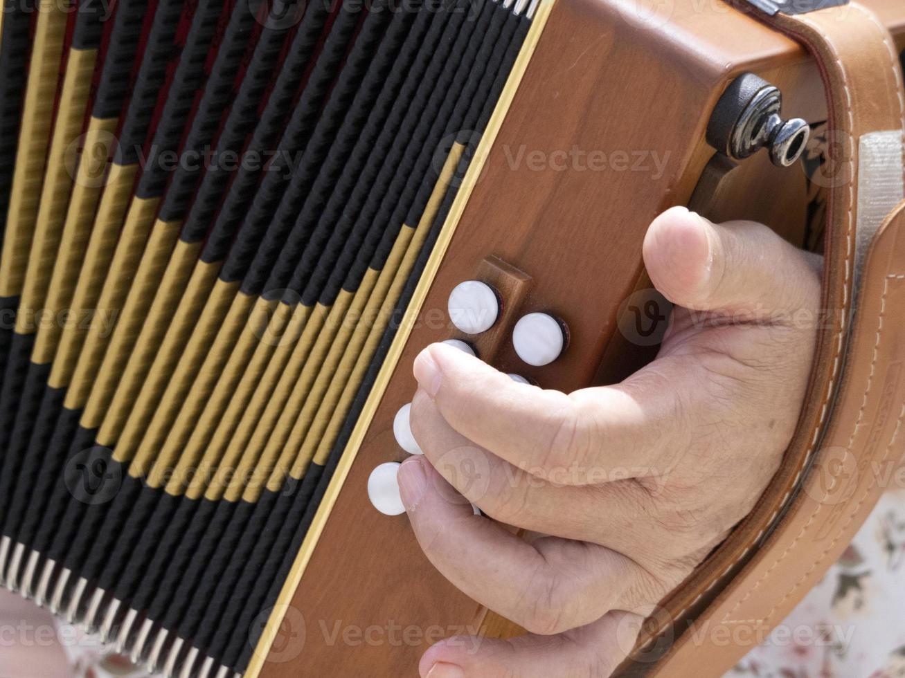Hands playing french accordion detail 12009338 Stock Photo at Vecteezy