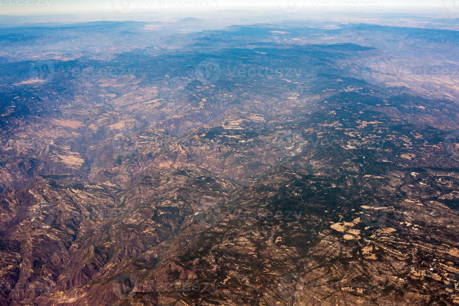 desert near mexico city aerial view cityscape panorama photo